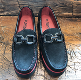 DI CHEZNO GULIA LOAFER IN BLACK SUEDE