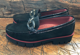DI CHEZNO GULIA LOAFER IN BLACK SUEDE