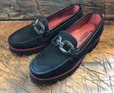 DI CHEZNO GULIA LOAFER IN BLACK SUEDE