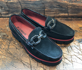 DI CHEZNO GULIA LOAFER IN BLACK SUEDE