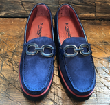 DI CHEZNO GULIA LOAFER IN NAVY SUEDE