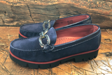 DI CHEZNO GULIA LOAFER IN NAVY SUEDE