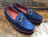 DI CHEZNO GULIA LOAFER IN NAVY SUEDE