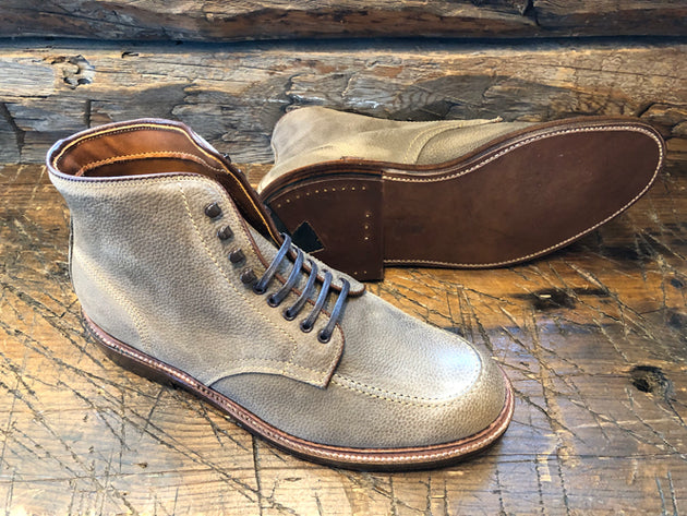 Alden x O & D Indy Boot in Oiled Clay Nubuck Leather with Double-Leather Sole