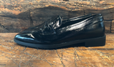 CORDANI ADRIAN PENNY LOAFER IN BLACK PATENT LEATHER