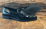 CORDANI ADRIAN PENNY LOAFER IN BLACK PATENT LEATHER