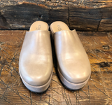 CORDANI CAMRYN CLOG IN CRETA (TAUPE) LEATHER AND SUEDE