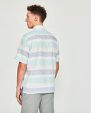 Mirto Short Sleeve Cotton & Linen Blend Pullover Sport Shirt