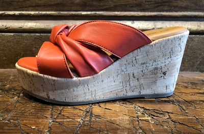 CORDANI DUMONT PLATFORM SANDAL IN MANGO CALFSKIN