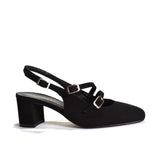 CORDANI GAVIN SLINGBACK HEEL IN BLACK SUEDE