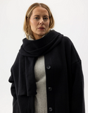 HOLEBROOK SWEDEN HALLO WOOL BLEND SCARF IN BLACK