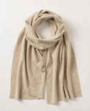 HOLEBROOK SWEDEN HALLO WOOL BLEND SCARF IN SAND