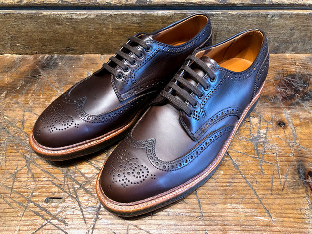 Alden x O & D Lowell Chromexcel Short-Wing Blucher with Crepe Sole Oxford and Derby Alden x O & D Lowell Chromexcel Short-Wing Blucher with Crepe Sole Oxford and Derby