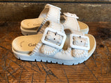 GABOR MIA SANDAL IN OFF-WHITE LEATHER