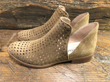CORDANI BURKE LASER CUT BOOTIE IN WHISKEY SUEDE