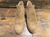 CORDANI BURKE LASER CUT BOOTIE IN WHISKEY SUEDE