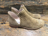 CORDANI BURKE LASER CUT BOOTIE IN WHISKEY SUEDE