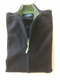SAINT JAMES OF FRANCE CREGGAN II 1/4 ZIP IN NAVY WITH CONTRASTING TRIM