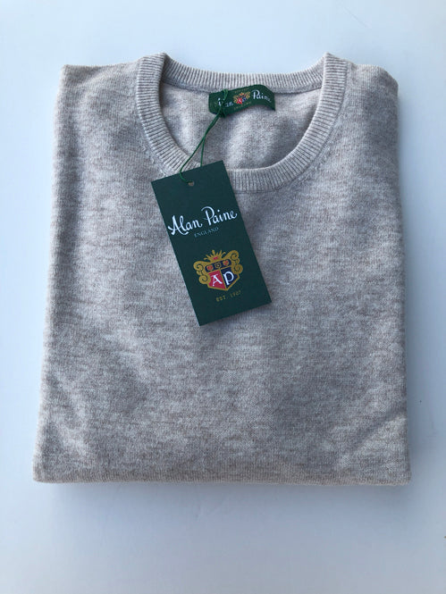 ALAN PAINE WOMEN'S IVY CREW NECK SWEATER IN PORRIDGE