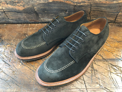 Alden Indy Shoe in Earth Reverse Chamois Leather with Commando Sole