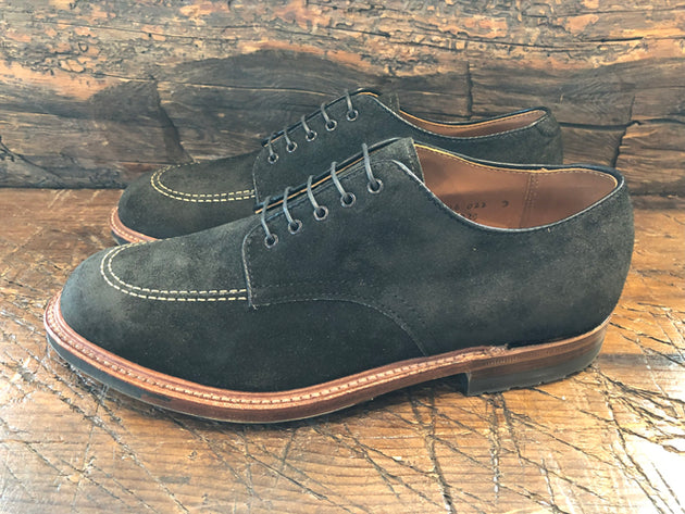 Alden Indy Shoe in Earth Reverse Chamois Leather with Commando Sole