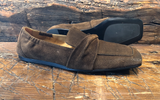 I.N.K. LUCCA FLAT IN BROWN SUEDE