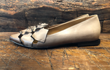 I.N.K. MILANO FLAT IN TAUPE CALFSKIN