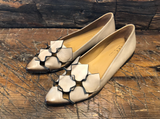 I.N.K. MILANO FLAT IN TAUPE CALFSKIN