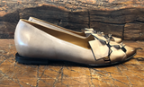I.N.K. MILANO FLAT IN TAUPE CALFSKIN