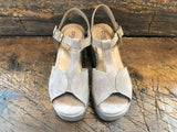 CORDANI JAYCEE PLATFORM SANDAL IN PORCINIO SUEDE LEATHER