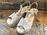 CORDANI JAYCEE PLATFORM SANDAL IN PORCINIO SUEDE LEATHER