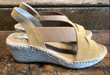 JUNCAL AGUIRRE WOMEN'S ELARA LEATHER ESPADRILLES IN DESERT