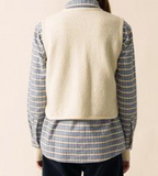 SAINT JAMES OF FRANCE WOMEN'S JURA BOILED WOOL VEST IN OFF WHITE