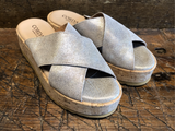 CORDANI KALI PLATFORM SANDAL IN GRANITO CORDA
