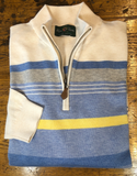 Alan Paine Men's Langton Quarter Zip Cotton Sweater