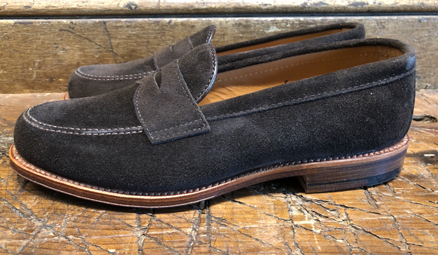 Alden Leisure Penny in Chocolate Suede with Flex Sole