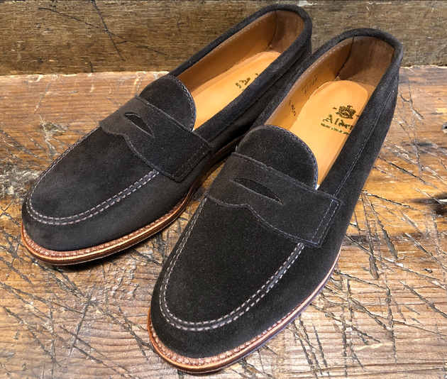Alden Leisure Penny in Chocolate Suede with Flex Sole