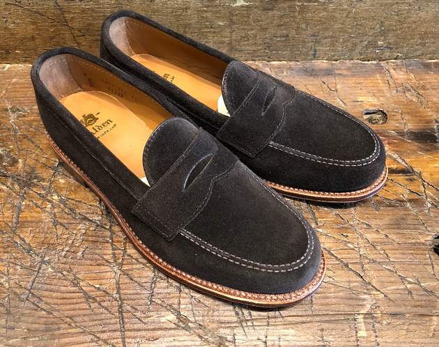 Alden Leisure Penny in Chocolate Suede with Flex Sole