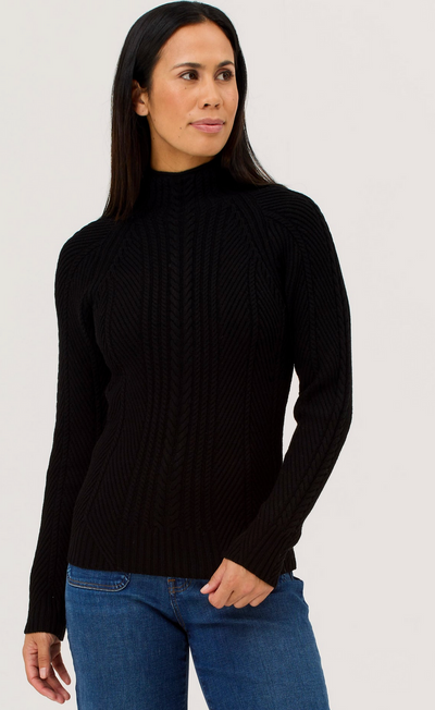 KRIMSON KLOVER WOMEN'S SKI WEAR LYDIA MOCK-NECK IN BLACK