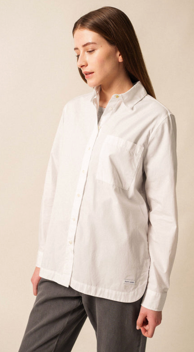 SAINT JAMES OF FRANCE WOMEN'S LUCE BLOUSE IN WHITE