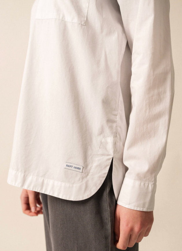 SAINT JAMES OF FRANCE WOMEN'S LUCE BLOUSE IN WHITE