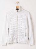 HOLEBROOK SWEDEN MARIANNE WINDPROOF SWEATER JACKET IN OFF-WHITE