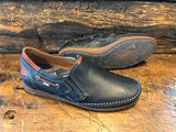 FLUCHOS MARINER MOCCASIN IN NAVY CALF