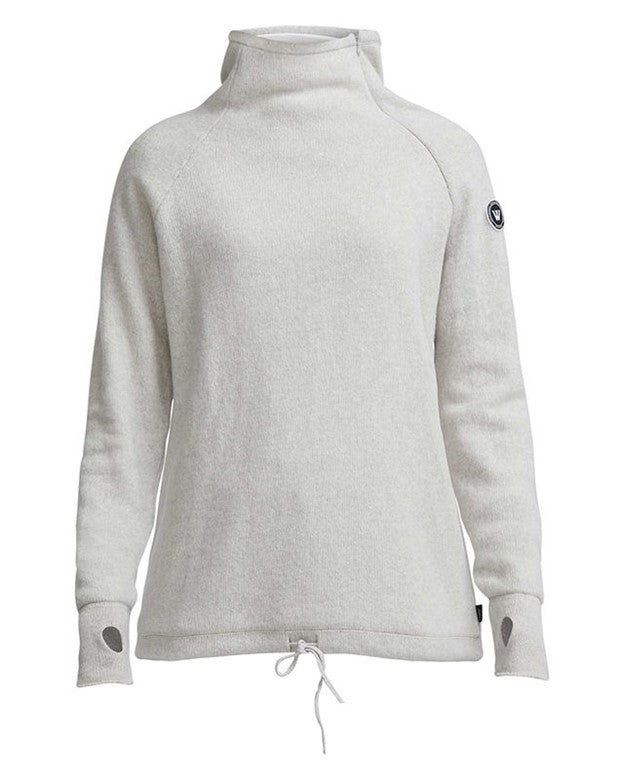 HOLEBROOK SWEDEN MARTINA WINDPROOF PULLOVER SWEATER IN LIGHT GRAY