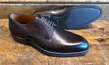 Magnanni Melich V Plain Toe Blucher in Brown Tumbled Calfskin with Rubber Sole