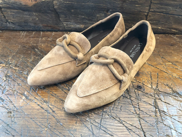 CORDANI MIRIAM LOAFER WITH SUEDE ORNAMENT IN CUOIO SUEDE