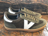 VICTORIA WOMEN'S OLIVE CORDUROY SNEAKER WITH GUM SOLE