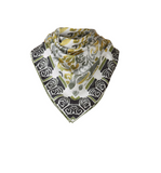 KINROSS CASHMERE PAISLEY PRINT SQUARE SCARF IN BLACK MULTI