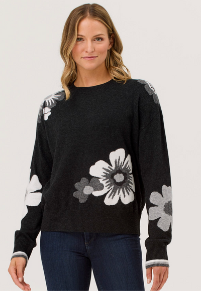 KRIMSON KLOVER WOMEN'S SKI WEAR POPPY SWEATER IN BLACK