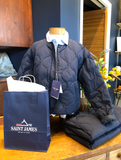 SAINT JAMES OF FRANCE WOMEN'S STE CAROLE PUFFER JACKET IN AMIRAL